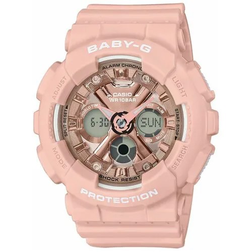 Наручные часы CASIO Baby-G BA-130-4A, черный, розовый