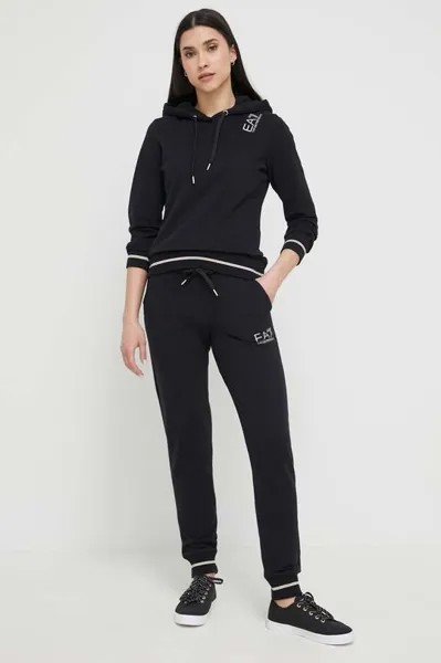 Спортивный костюм для отдыха EA7 Emporio Armani, черный