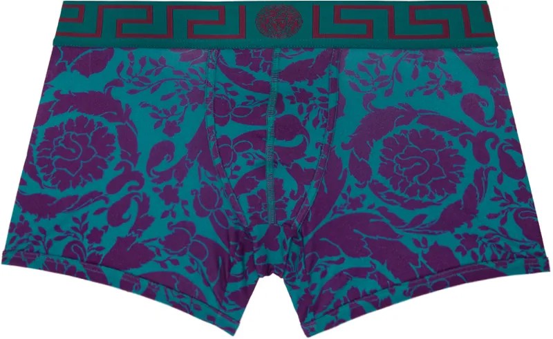 Синие боксеры Barocco Versace Underwear