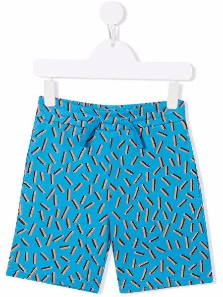 Stella McCartney Kids спортивные шорты с геометричным принтом