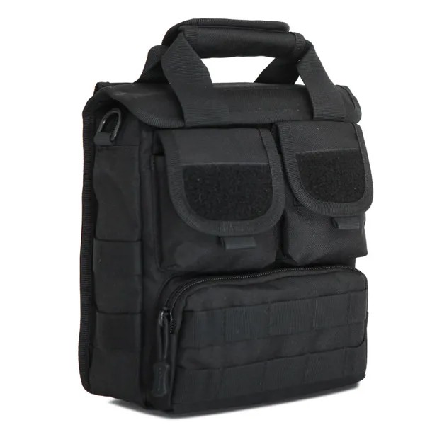 Тактический портфель, военная сумка-мессенджер, сумка на плечо для ноутбука 12 дюймов, камуфляжная Сумка Molle для охоты, кемпинга, пешего туриз...