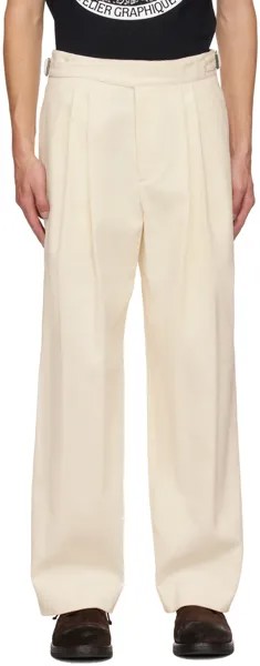 Белоснежные брюки со складками LE17SEPTEMBRE
