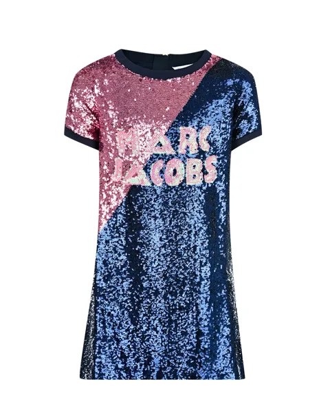 Платье с пайетками Little Marc Jacobs детское