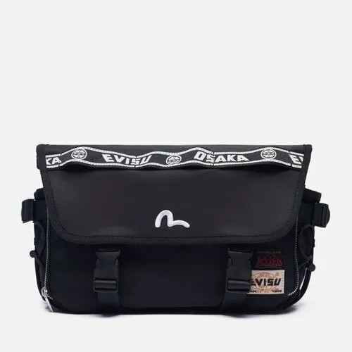 Сумка Evisu Seagull Embroidered Messenger чёрный, Размер ONE SIZE