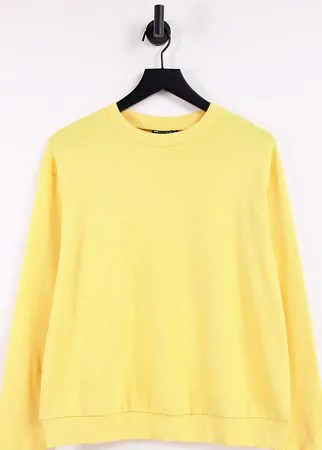 Лимонный свитшот из органического хлопка ASOS DESIGN Maternity Ultimate-Желтый