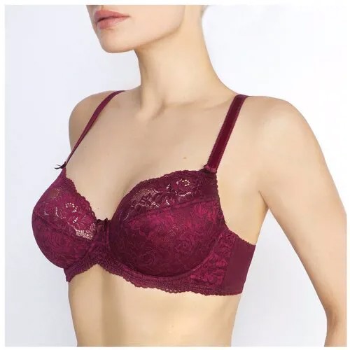 Бюстгальтер Senselle by Felina Summer Rose Lace, размер 90D, burgundy