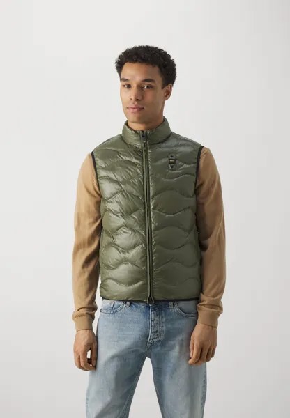 Жилет HIGH NECK VEST ROLL STITCHING Blauer, цвет hedge green