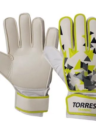 Перчатки вратарские Torres Training р.10 бело-зелено-серый, арт. FG05214-10