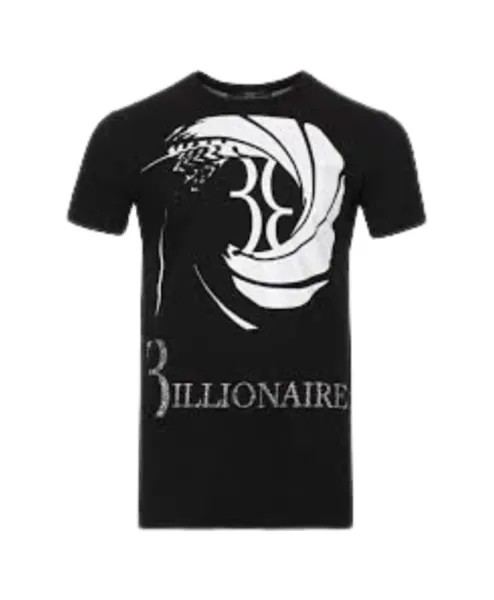 Футболка S с логотипом Billionaire, черный