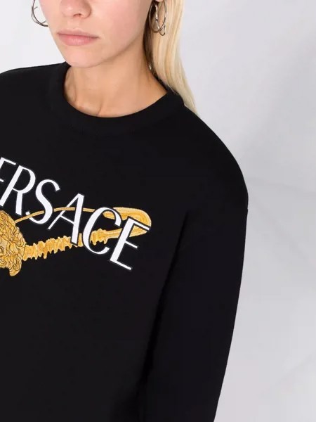 Versace safety pin logo sweatshirt
