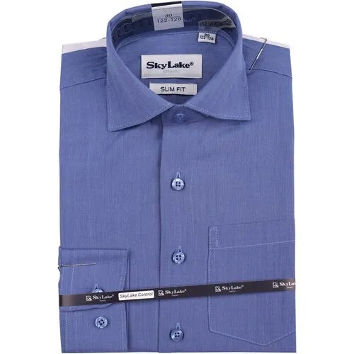 Школьная рубашка Sky Lake, размер 31/128, синий