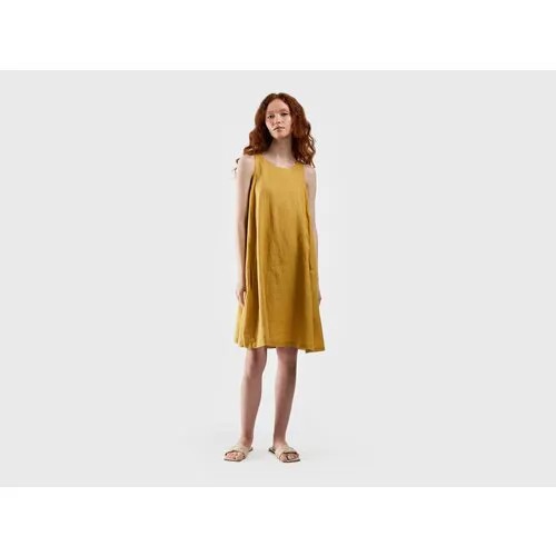 Платье UNITED COLORS OF BENETTON, размер XL, желтый