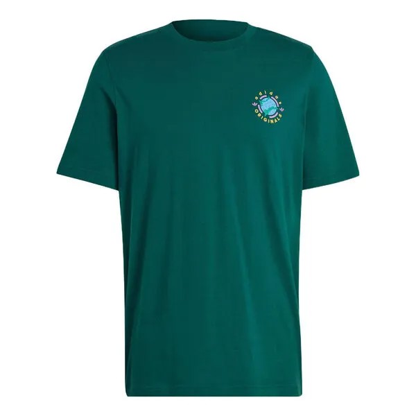 Футболка adidas originals Wander Hour Short Sleeve T-shirt 'Collegiate Green', зеленый