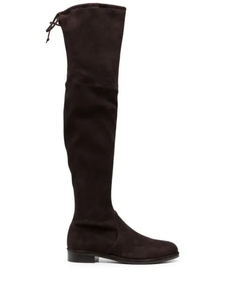 Stuart Weitzman сапоги Lowland 30 с завязками, коричневый
