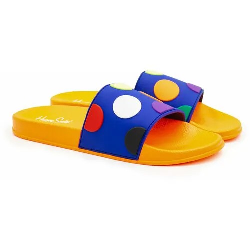 Мужские сланцы Happy socks shoes Pool Slider Big Dot BDO114 разноцветный 42,5 EU
