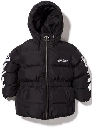 Off-White Kids пуховик Diag на молнии