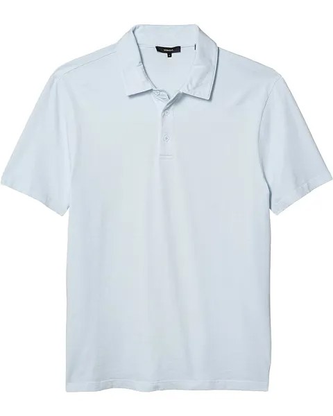 Поло Vince Garment Dye Short Sleeve Polo, цвет Shirting Blue