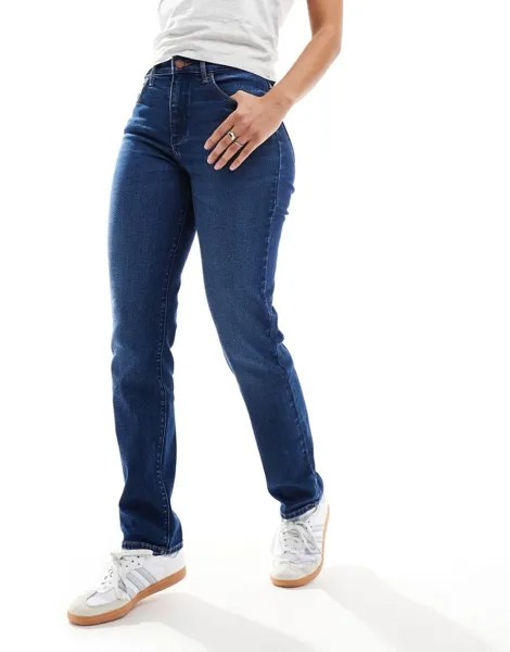 Джинсы прямого кроя Wrangler темного винтажного цвета