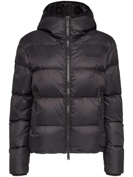 DSQUARED2 пуховик с капюшоном, черный