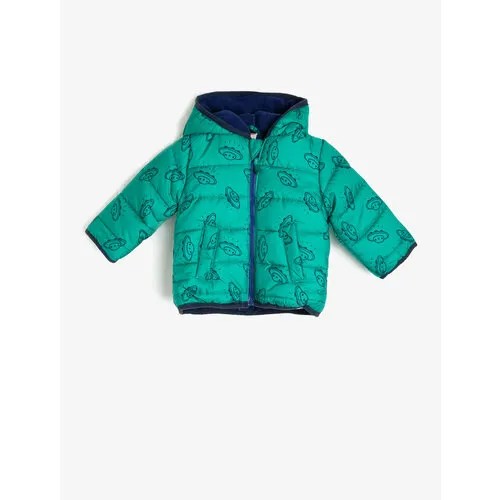 Куртка KOTON, размер 6-9 месяцев, зеленый