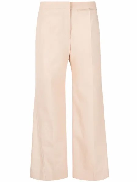 Jil Sander прямые брюки, нейтральный цвет