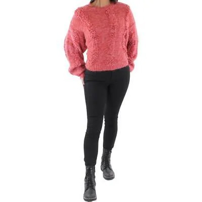 Розовая женская вязаная рубашка с круглым вырезом Remain, пуловер, свитер, топ 40 BHFO 0821