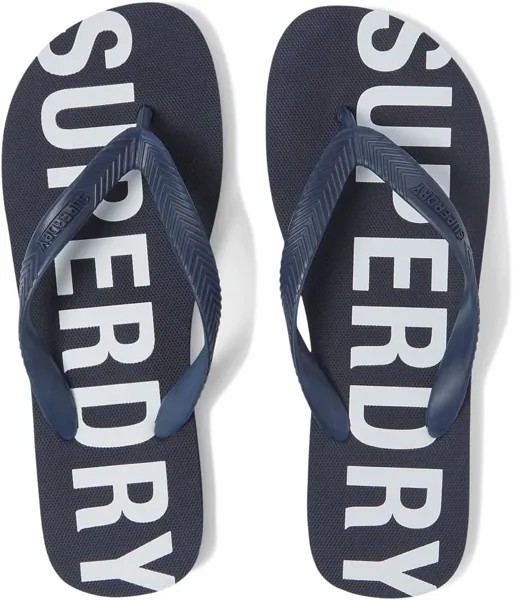 Шлепанцы Code Core Sport Vegan Flip-Flop Superdry, цвет Eclipse Navy/Optic