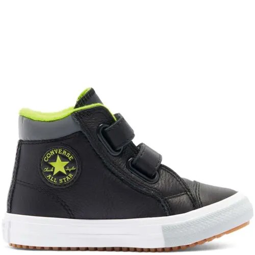 Converse All Star CTAS 2V PC Boot Hi Toddler Sneaker Shoe Black School #332c