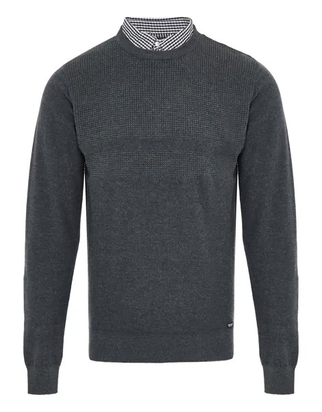 Пуловер Threadbare Strick THB Jumper Andy, темно серый