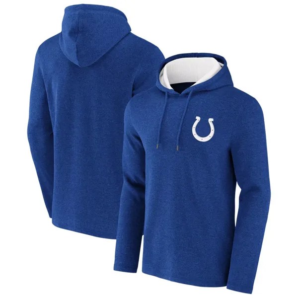 Мужская коллекция NFL x Darius Rucker от Fanatics Heathered Royal Indianapolis Colts вафельный вязаный пуловер с капюшоном