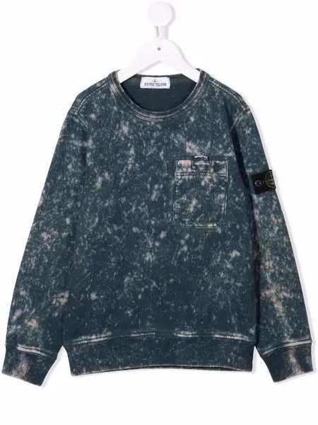 Stone Island Junior толстовка с принтом