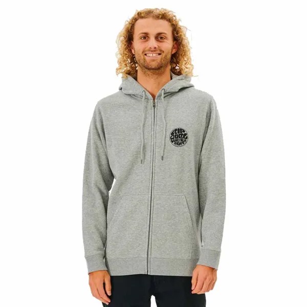 Толстовка Rip Curl Icon Full Zip, серый