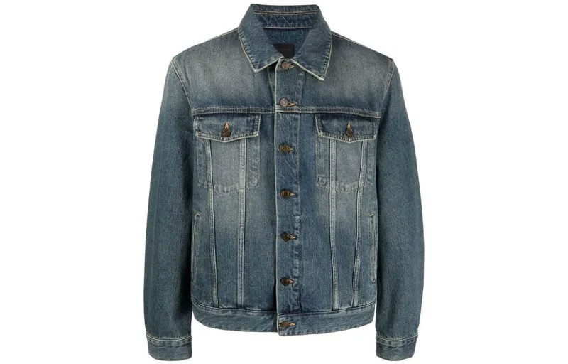 Джинсовая куртка мужская синяя Saint Laurent, синий