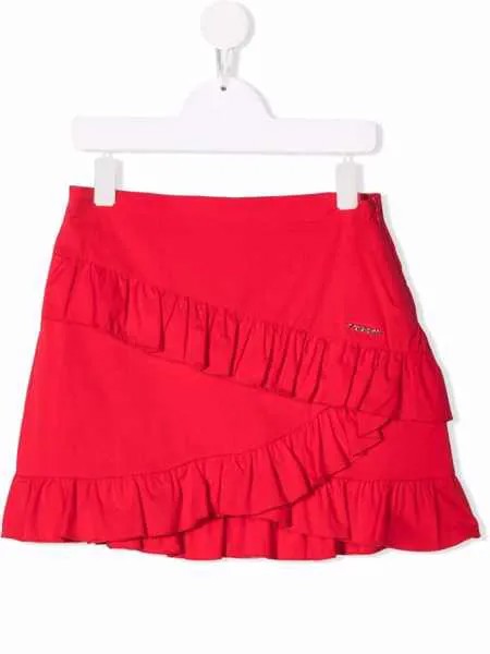 Pinko Kids юбка мини с оборками