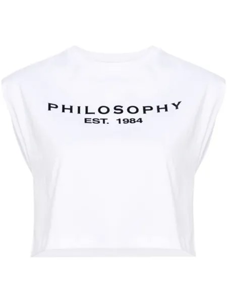 Philosophy Di Lorenzo Serafini футболка без рукавов с логотипом, белый