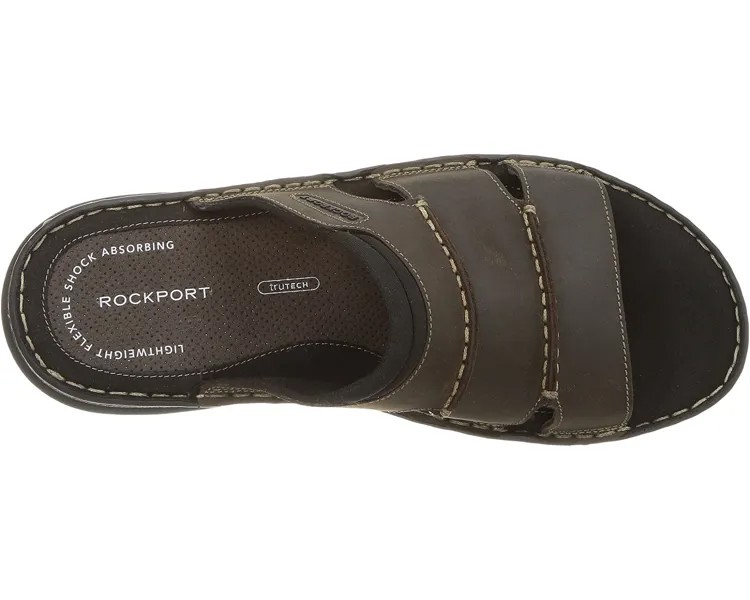 Сандалии Darwyn Slide Rockport, коричневый