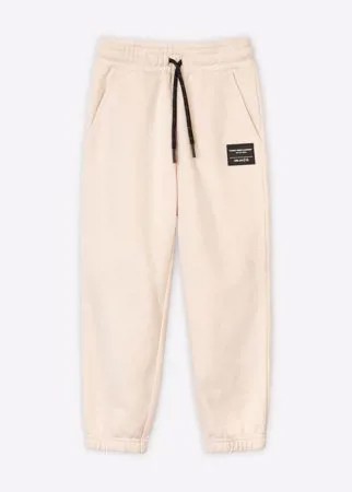 Молочные спортивные брюки Jogger для мальчика Gloria Jeans