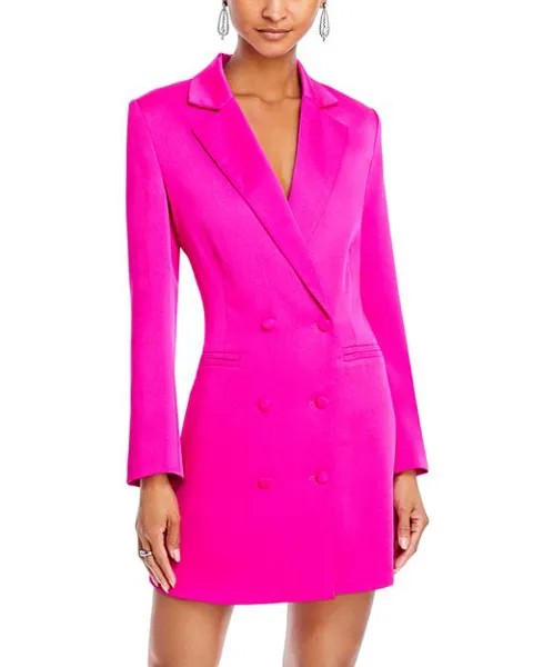 Платье-блейзер с двумя пуговицами Lucy Paris, цвет Pink
