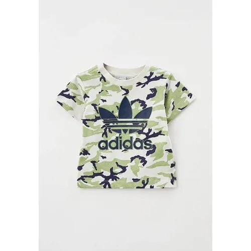Футболка adidas, размер 104, серый