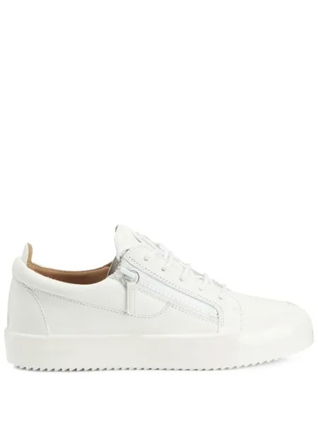 Giuseppe Zanotti кеды Frankie на молнии, белый