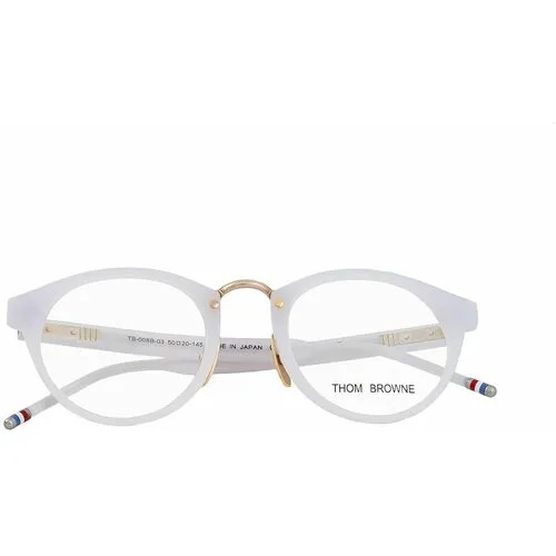Солнцезащитные очки Thom Browne, круглые, оправа: металл, для женщин, золотой