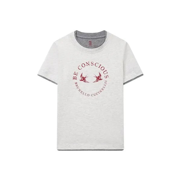 Хлопковая футболка Brunello Cucinelli