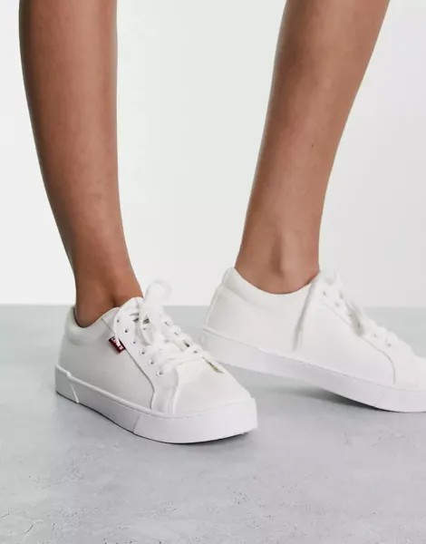 Кроссовки Levi's Malibu With Red Tab Logo, белый
