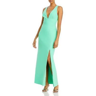 Женское зеленое вечернее платье макси без рукавов BCBGMAXAZRIA 6 BHFO 7992