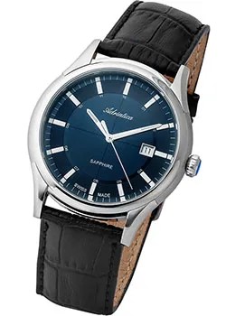 Швейцарские наручные  мужские часы Adriatica 2804.5215Q. Коллекция Gents