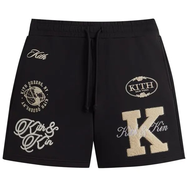 Шорты Kith Fleece Curtis Short, черный