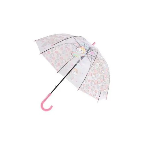 Зонт-трость BRADEX, бесцветный, розовый