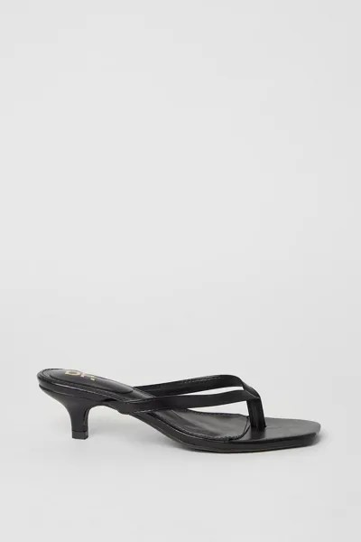 Сандалии-мюли Tiana на каблуке-кисете с ремешками Dorothy Perkins, черный