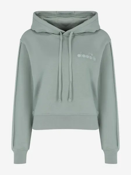 Худи женская Diadora Athl. Logo, Зеленый