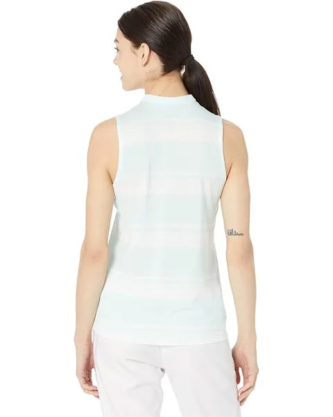 Поло Puma Cloudspun Valley Stripe Sleeveless Polo, цвет Soothing Sea